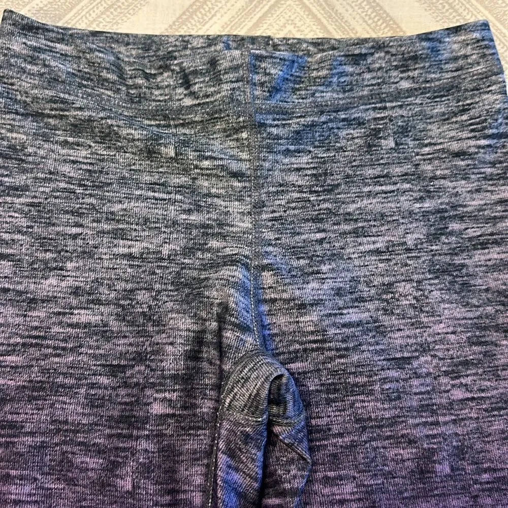 Terez Women’s Purple & Turquoise Ombré Cropped Leggings - Size S - Image 3