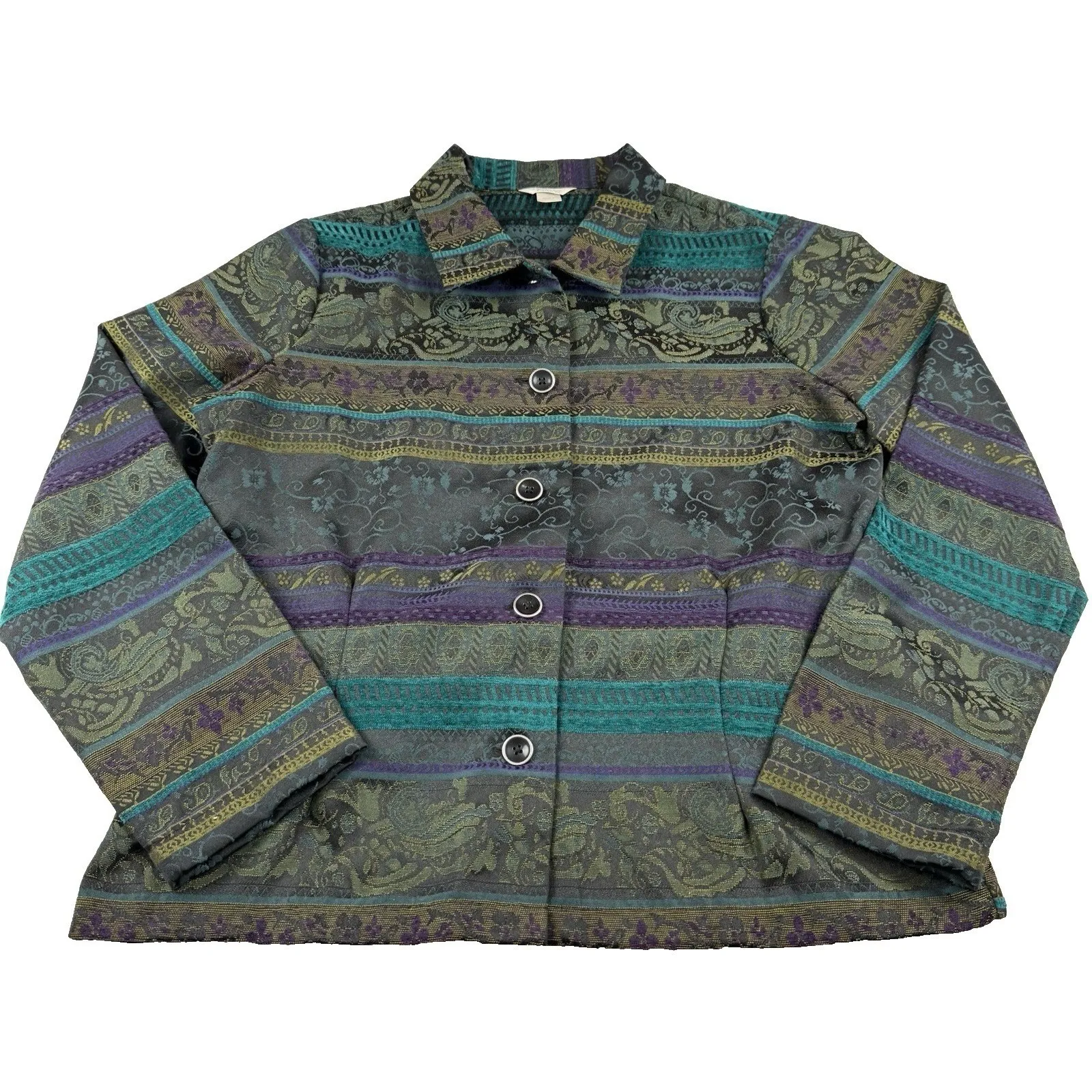 Christopher & Banks Jacket Blazer Top Women's Size Medium Stretch Work Career - Image 2