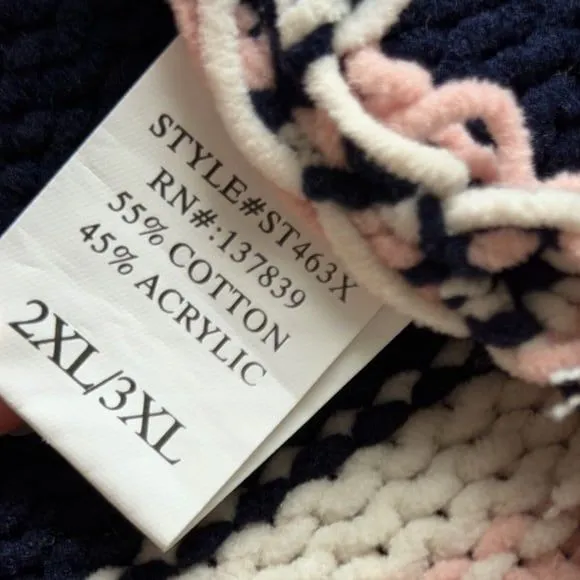 A Beautiful Soul Atlar’d State Striped Chenille Open Long Cardigan Knit 2XL/3XL - Image 6