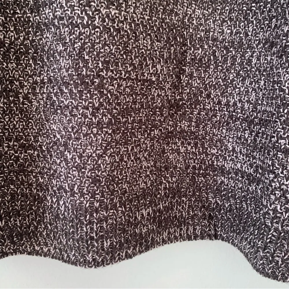 Zenana Marled Balloon Sleeve Turtleneck Sweater Large L - Image 8