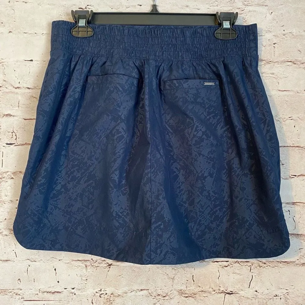 Orvis Travel Skort Skirt Shorts Shattered Navy Blue Comfort Womens Size Small - Image 5