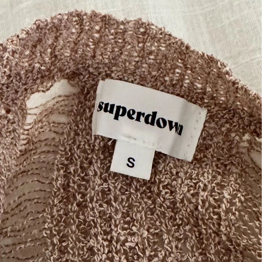 Revolve Superdown Women’s Small Nancy Open Rib Knit Sweater NWT New - Image 5