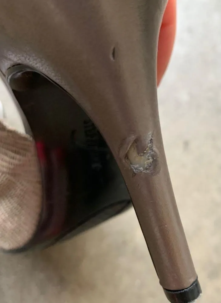 Alfani Alexis Pewter Peeptoe Pumps - Image 6