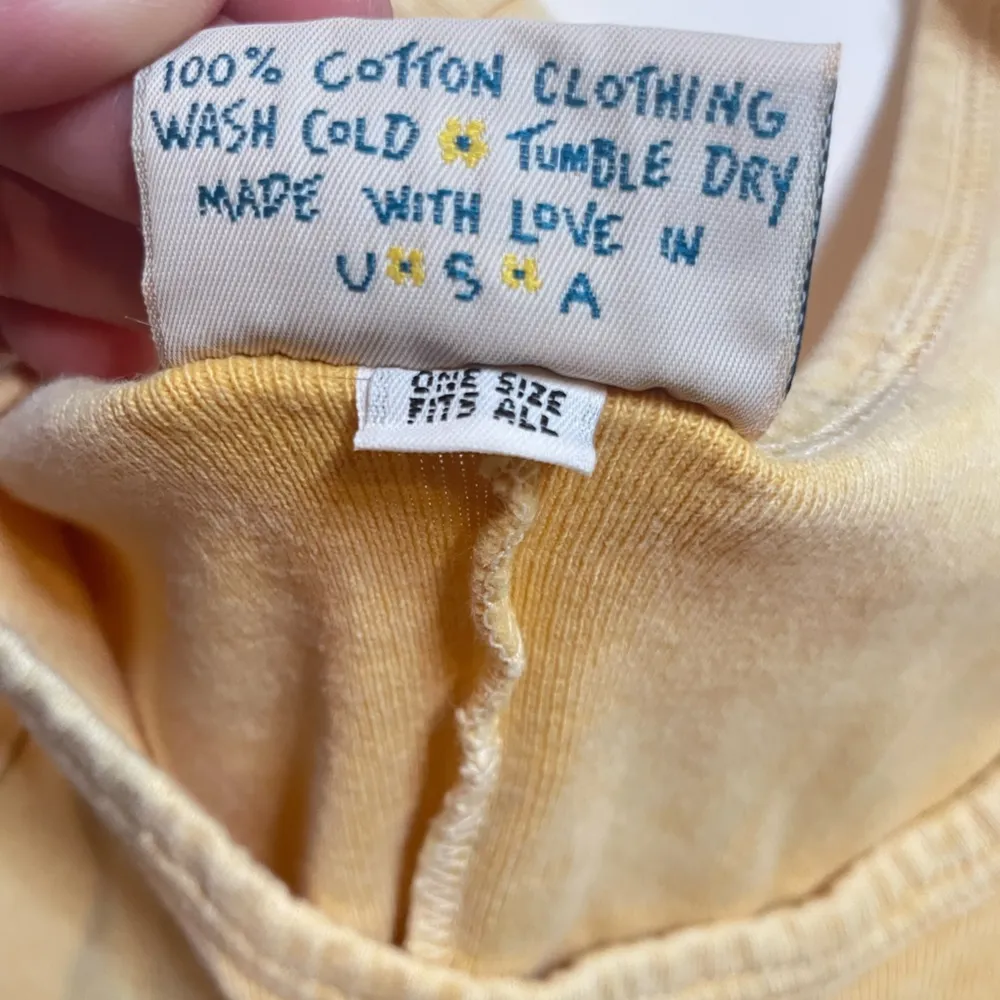 Vintage Liz & Jane Yellow Denim Maxi Tank Dress One Size Size undefined - Image 6