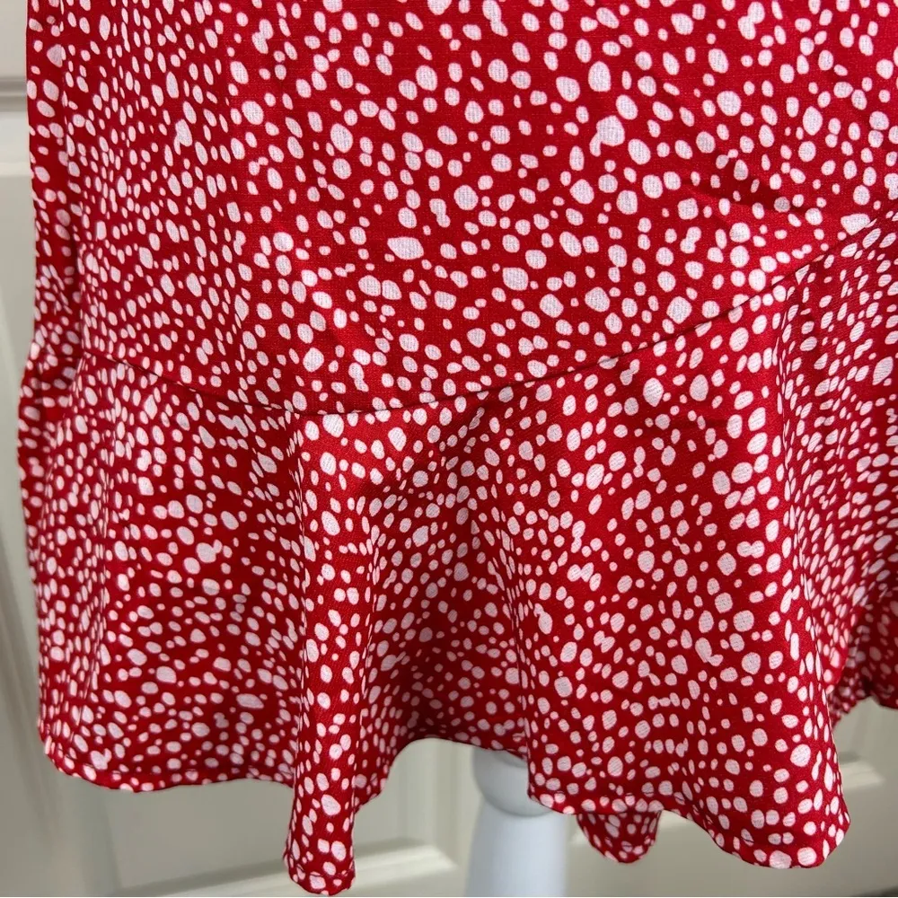 Ruffled Side Tie Wrap Skirt - Small - Image 4