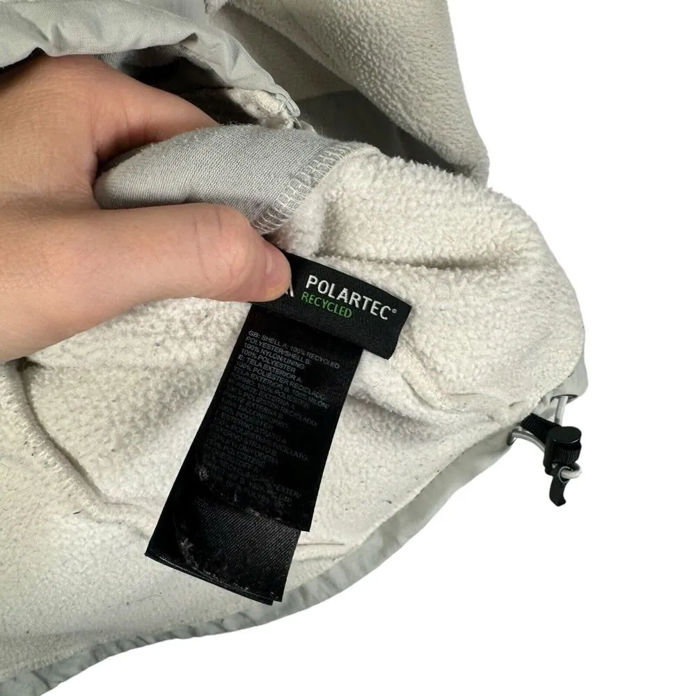 North Face ANLP White Denali Fleece Jacket Full Zip FLAW Womens Size Medium - Image 7