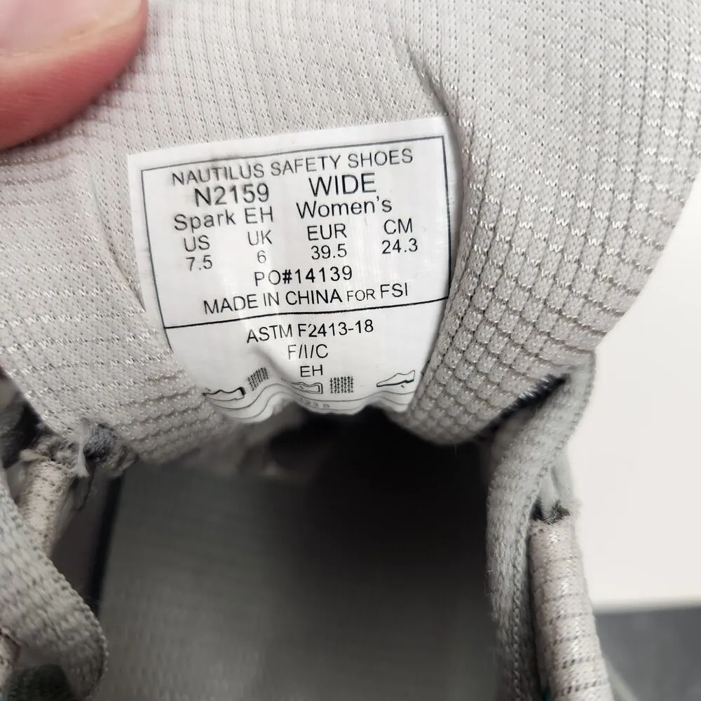 Nautilus Spark Sneaker N2159 Women 7.5 Wide Slip Oil Resistant Carbon Safety Toe - Image 11