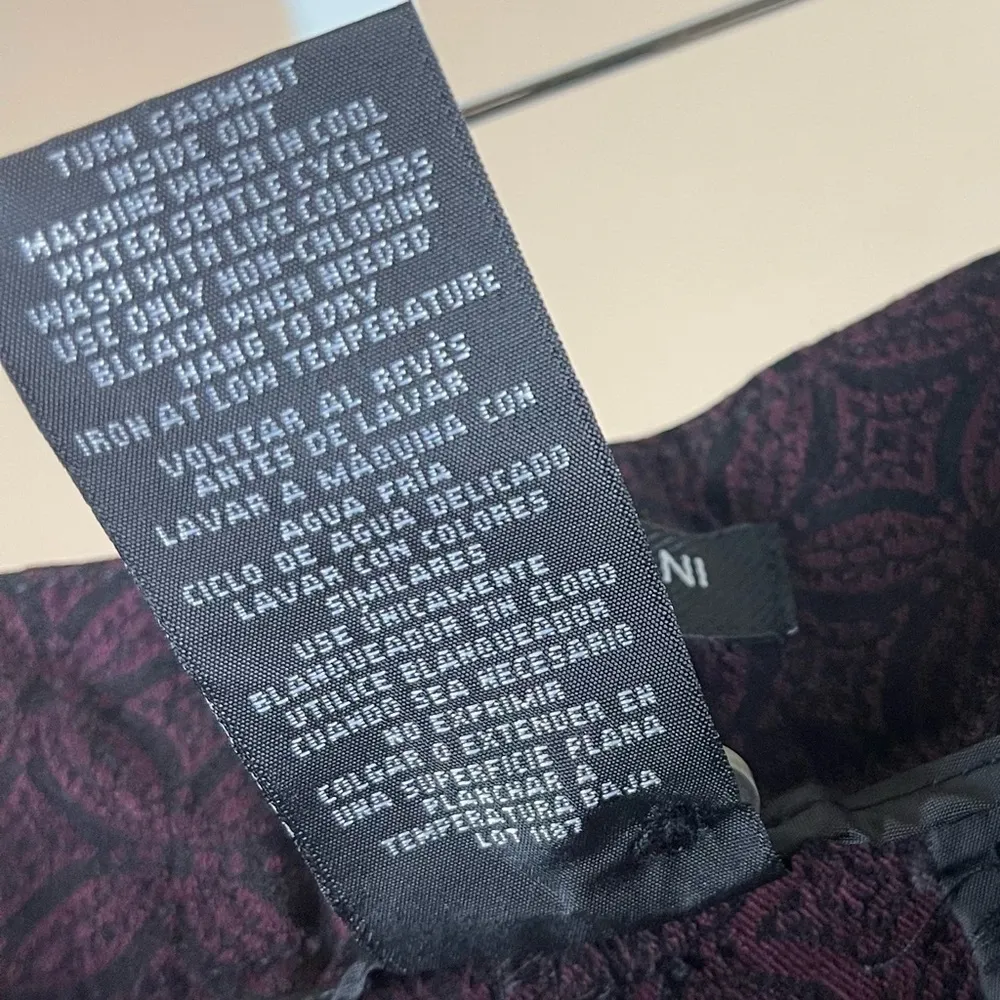 Mario Serrani Size 14 Jacquard Pattern Print Dress Pants Straight Leg Formal - Image 7