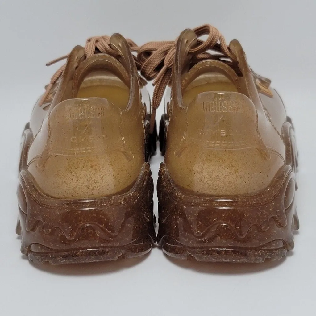 Rombaut Brown Melissa Edition Melting Boccaccio‎ Jelly Rubber Low Top Sneakers 6 - Image 3
