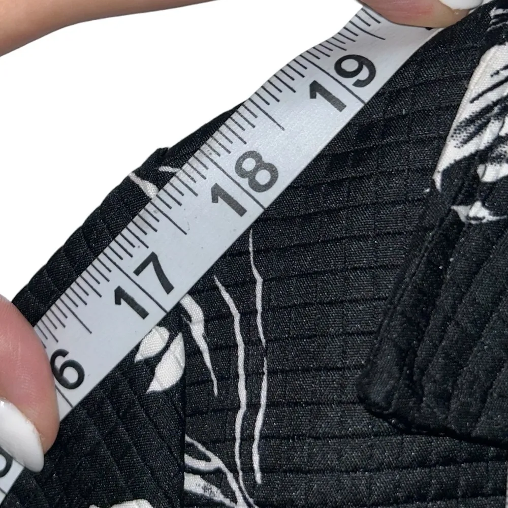 Black & White Floral Design Jacket Vintage Blazer Coat Women’s Size Petite Small - Image 6