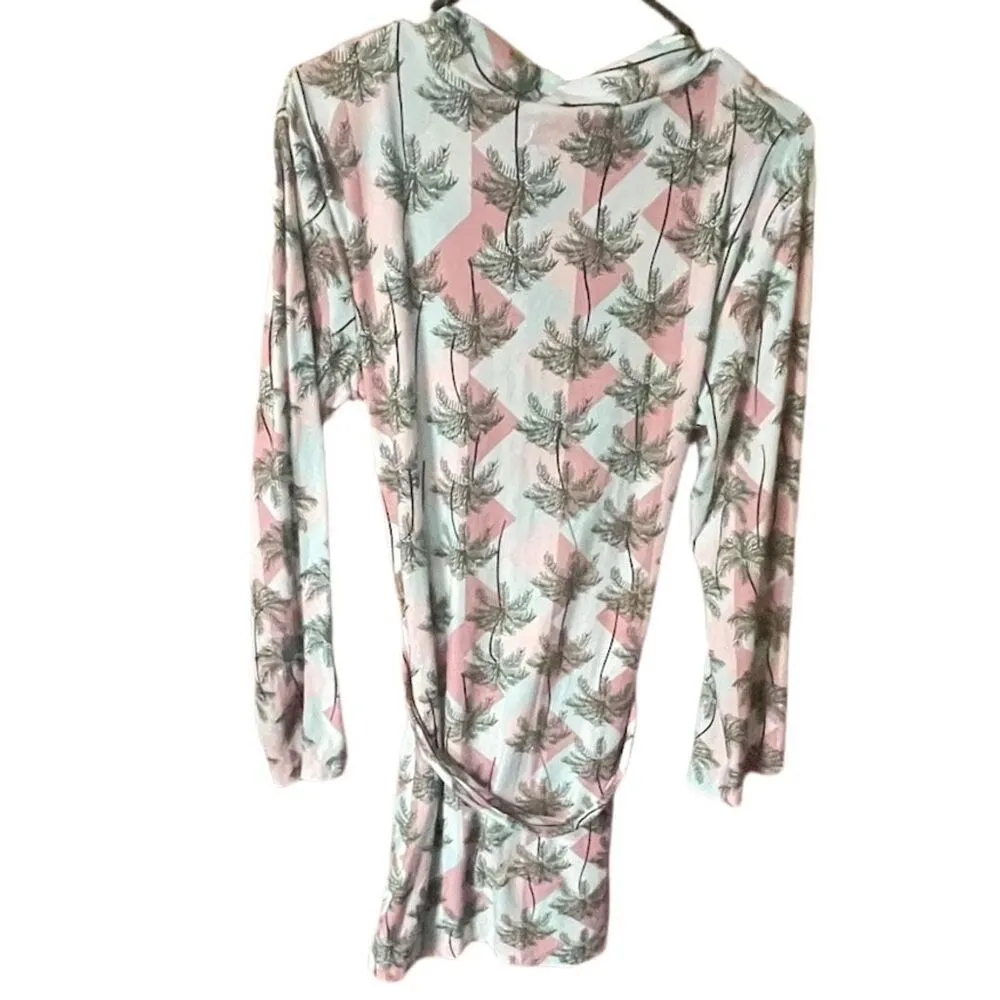 JV Joan Vass size L palm  print robe. - Image 2
