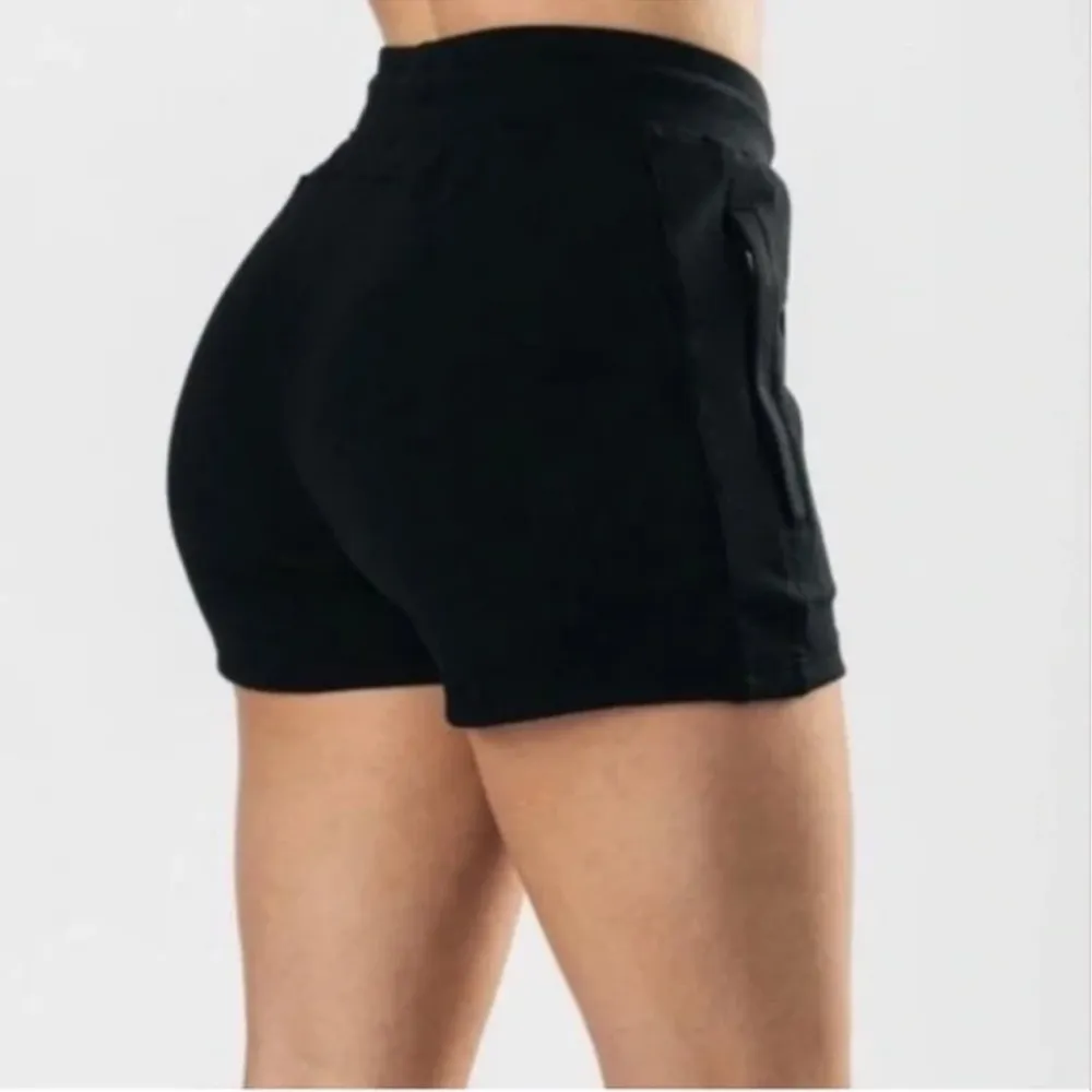 Alphalete Women's Essential Core Athletic Shorts BLACK - Image 3