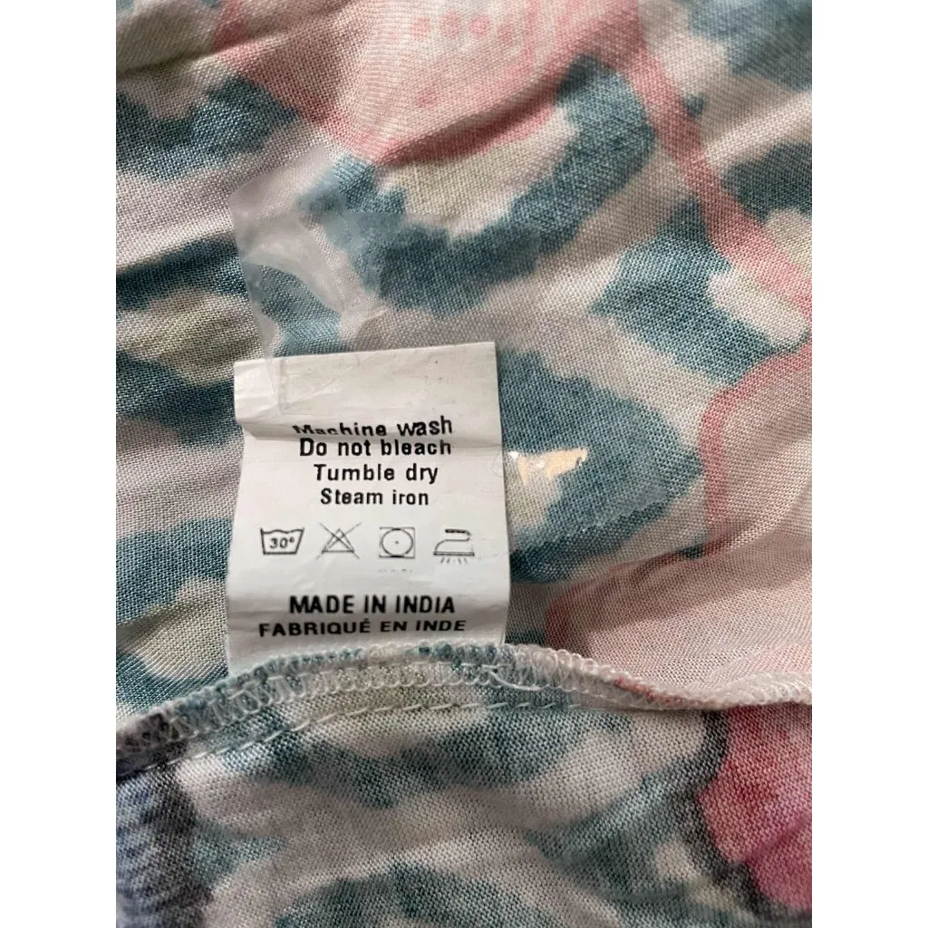 Anthropologie bl^nk London Size XS  Top Blouse Colorful 3/4 Sleeve Floral Boho - Image 8