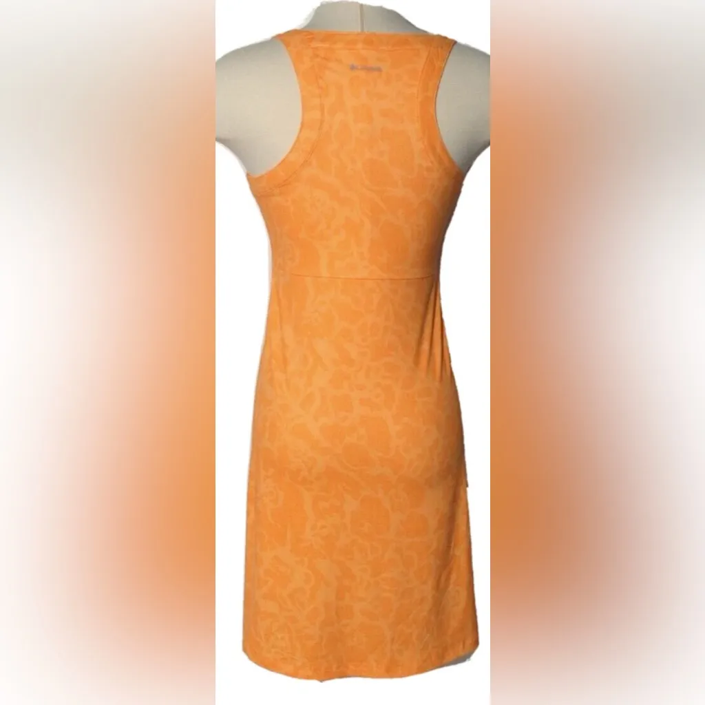 Columbia women’s tangerine printed sleeves cold bay dress size S - Image 2