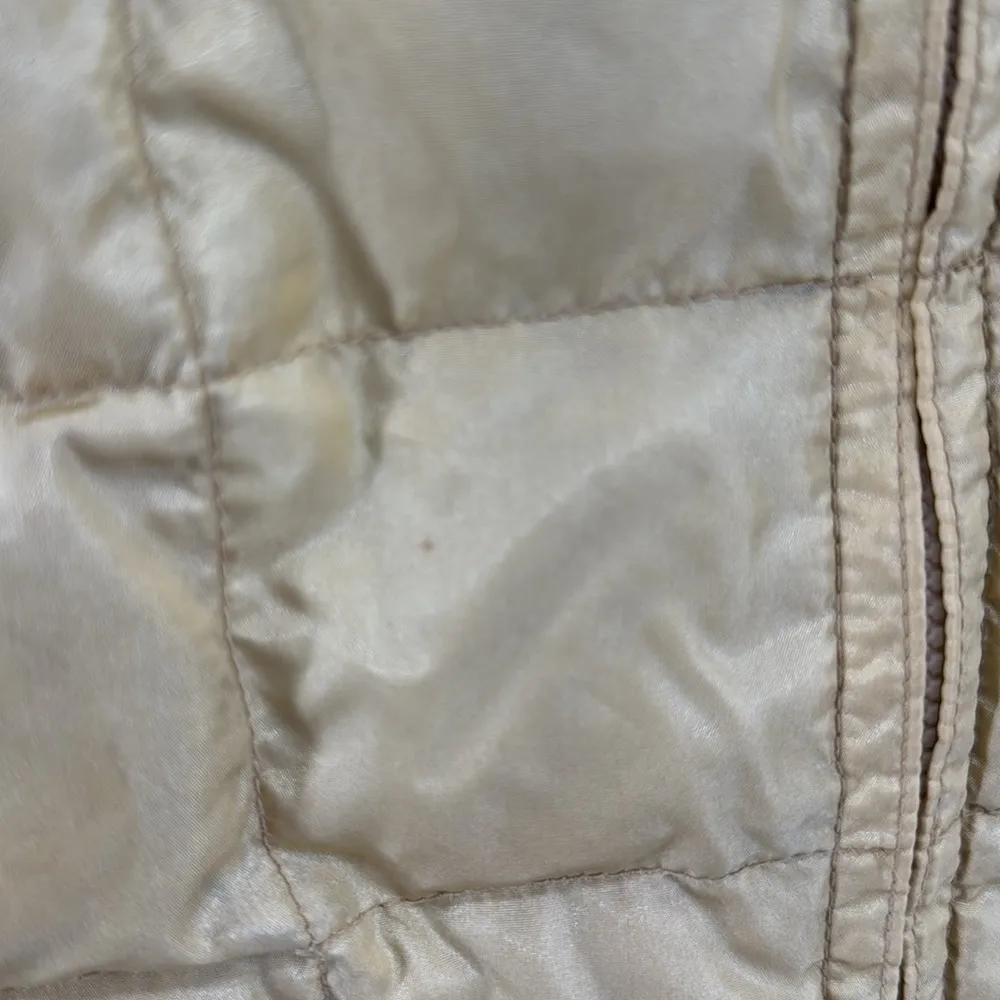 Vintage Miller Women's Gold Puffer Jacket 16 down filled winter metallic - Image 3