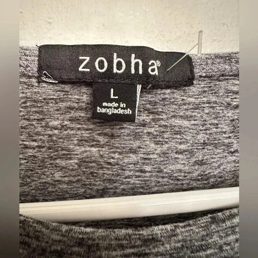Zobha  cropped grey heathered tank top - Image 3