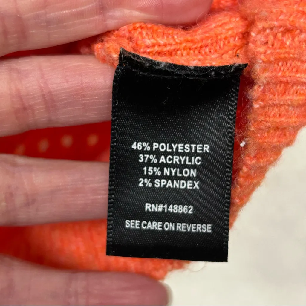 Torrid Sweater 1X Pullover Tiger Print Orange Raglan Crew Top Plus Size Shirt - Image 6