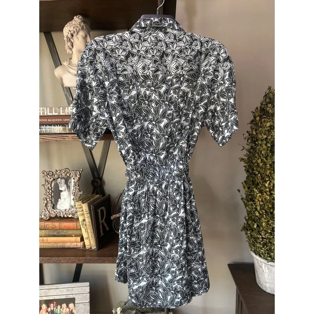 Anthropologie Omika Abby Mini Dress Mina Fleet Womens Size Small Blue - Image 7