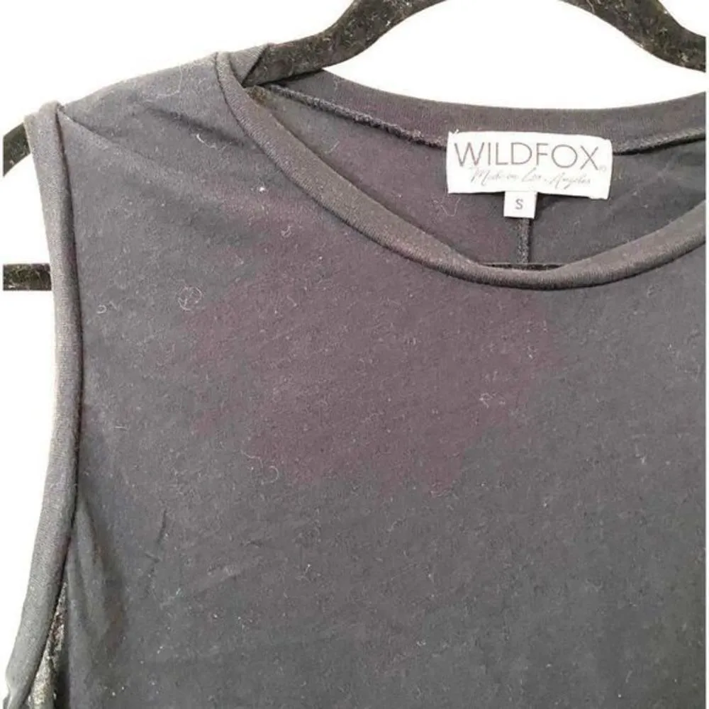 WILDFOX Basic Black Crewneck Tank Small‎ - Image 2