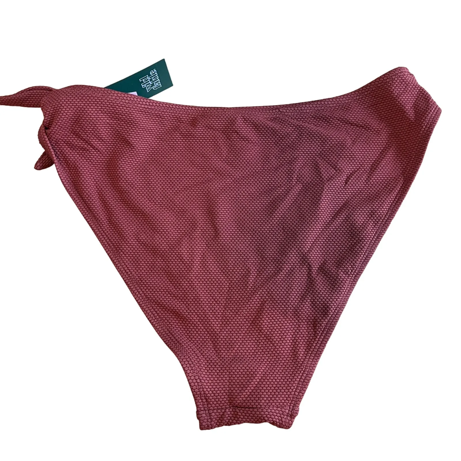 Wild Fable Women's Rust Textured High Waist Bikini Bottom - Size XS - NWT - Image 3