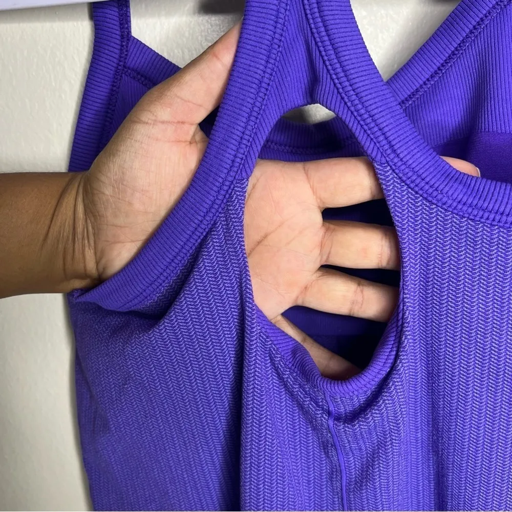 Athleta Womens Size S Chevron Paisley Print Stretch Knit Athletic Tank‎ - Image 5