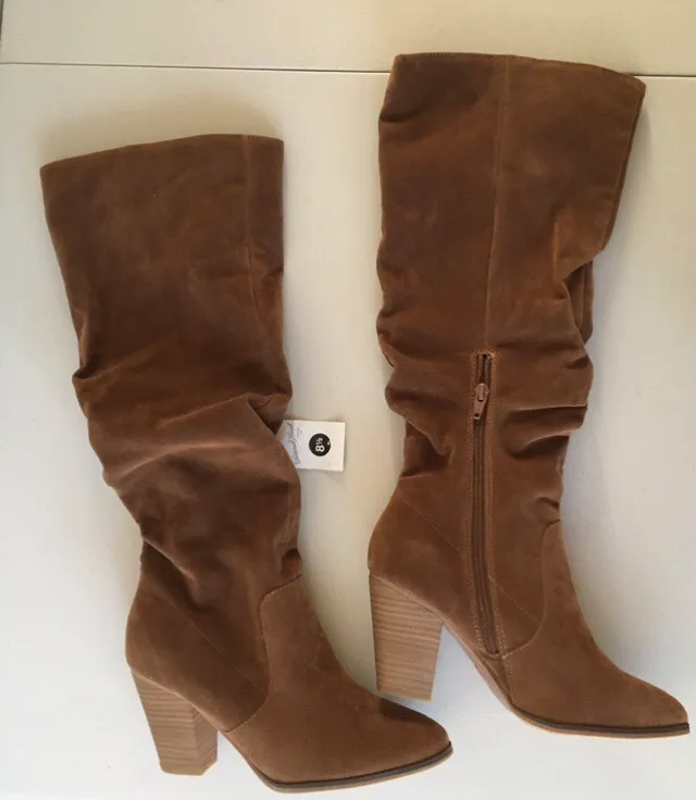 Knee High Boots, Size 8 1/2 Brown - Image 3