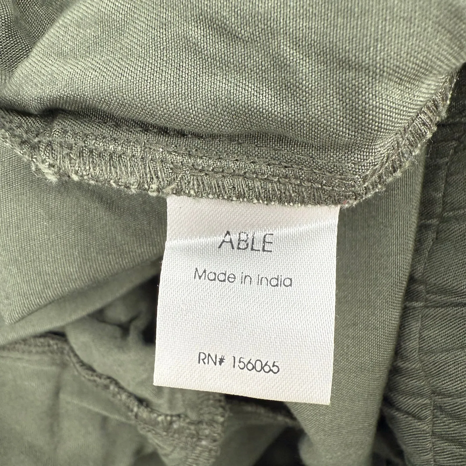 Able Joggers Size Large Pull On Army Green Cargo Anthropologie Lyocell Pockets - Image 8