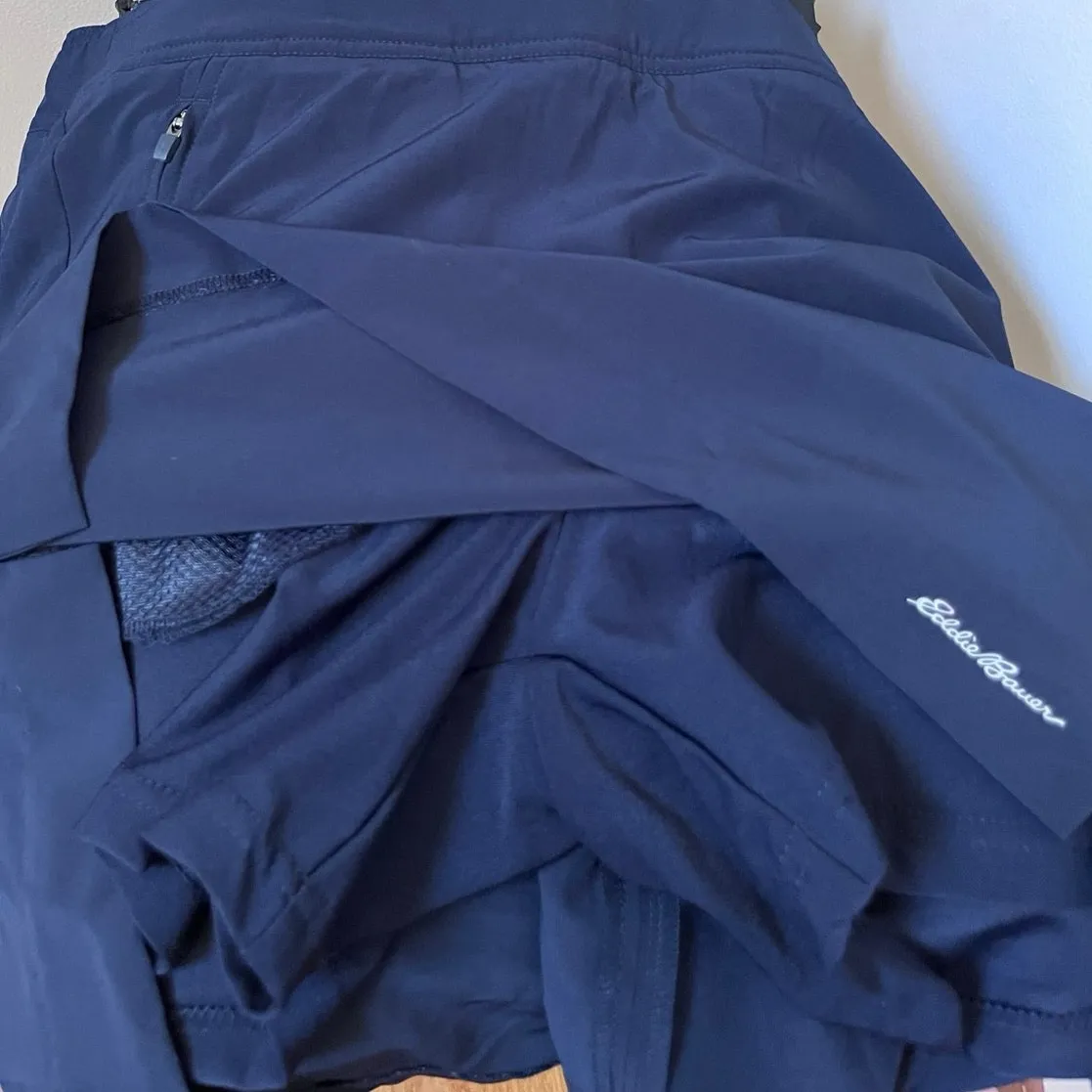 Eddie Bauer New Atlantic Blue Pocket Skort Size Large UPF 50+ Moisture Wicking - Image 4