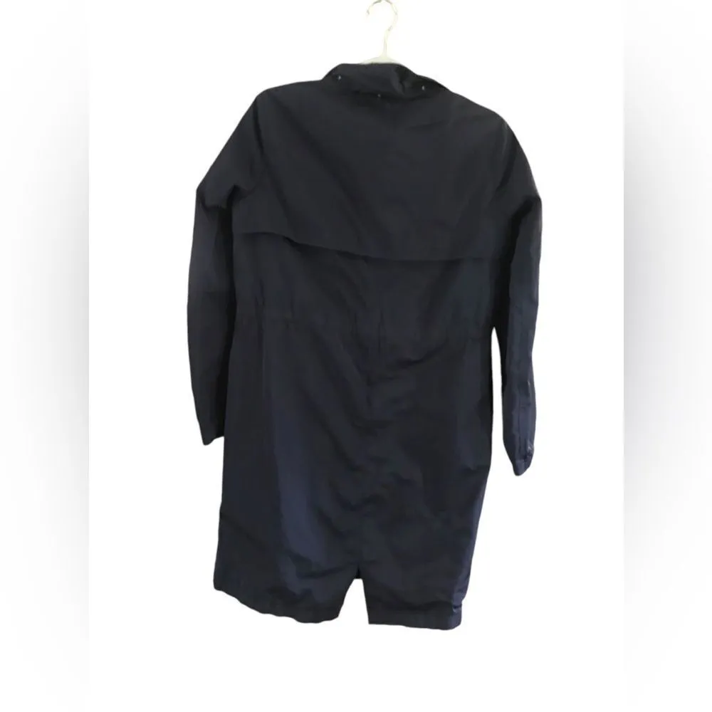 ZARA  basic size medium blue trenchcoat - Image 3