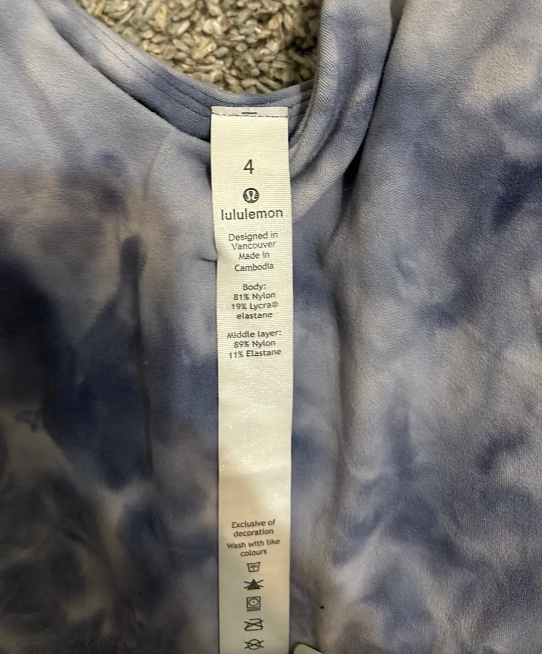 Blue Tie-dye Align Tank - Image 2