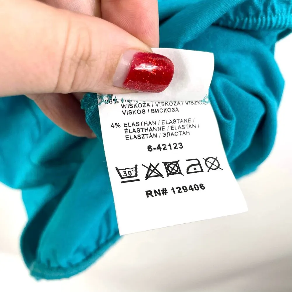 00s VENUS Vintage Blue Sleeveless Scoop Neck Blouse - Image 6