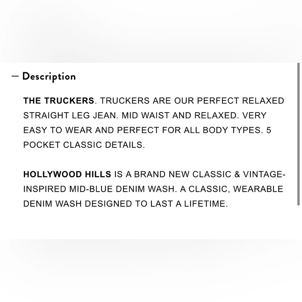 Hollywood Hills Truckers Mid Rise Straight Leg Jean 24 - Image 12