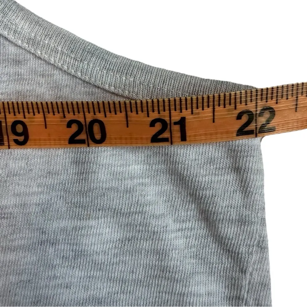 Vintage 90s Sleeveless Aruba Boat Ship Coastal Beach Gray Graphic Tank Top Size L - Image 4