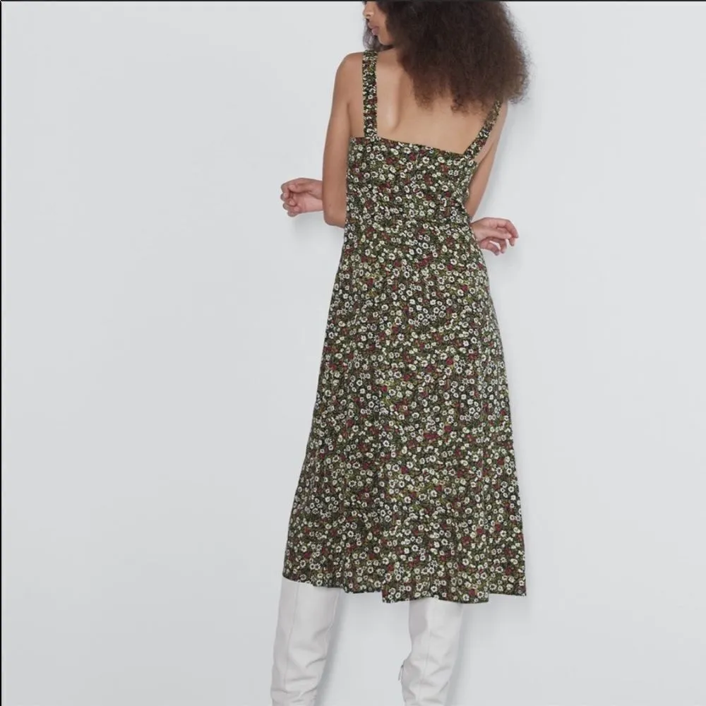 ✨HP✨ZARA Floral Midi Dress ✨ - Image 3