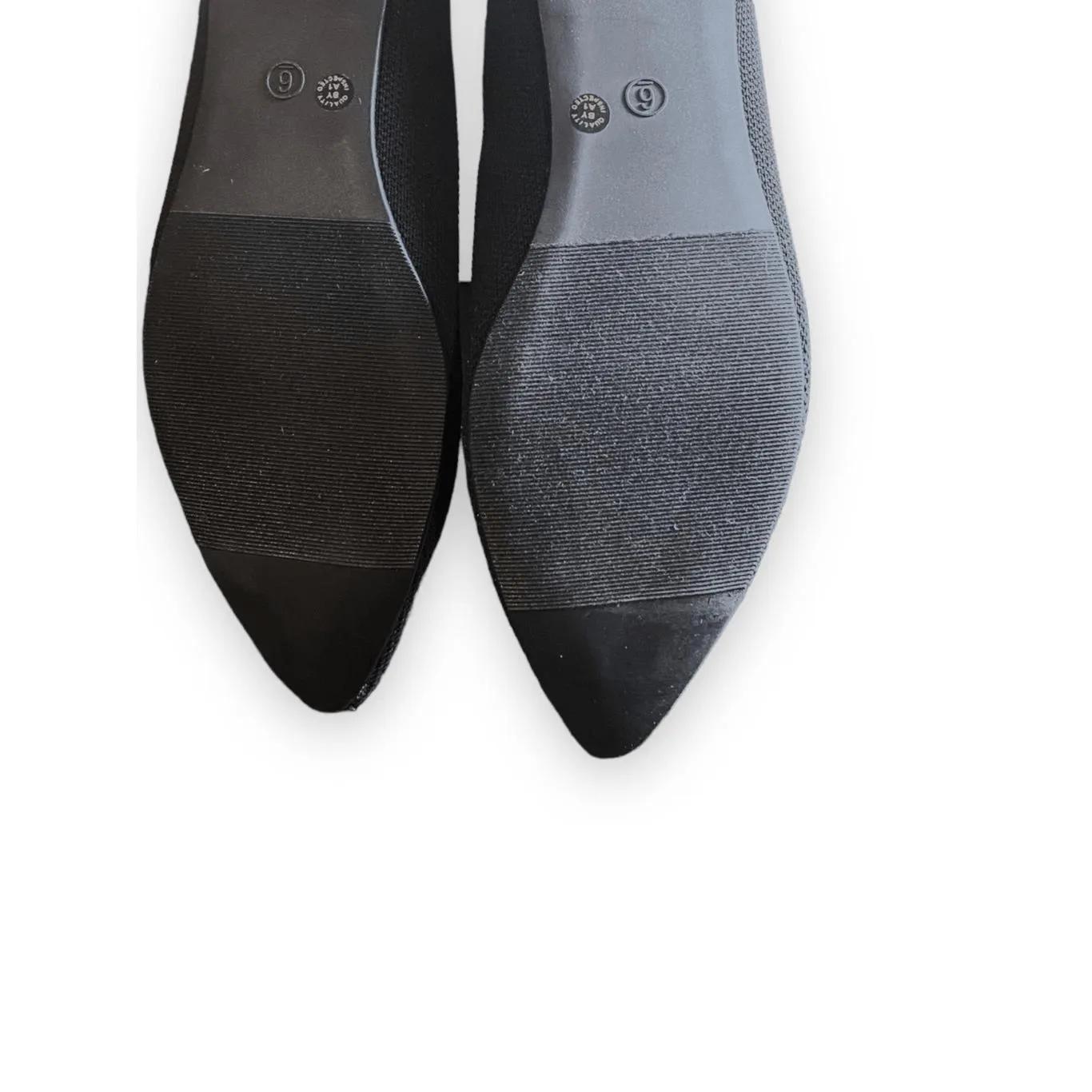 ST. John's Bay Womens Flats Dark Grey Black Knit Pointed Toe Comfort Casual - Image 11