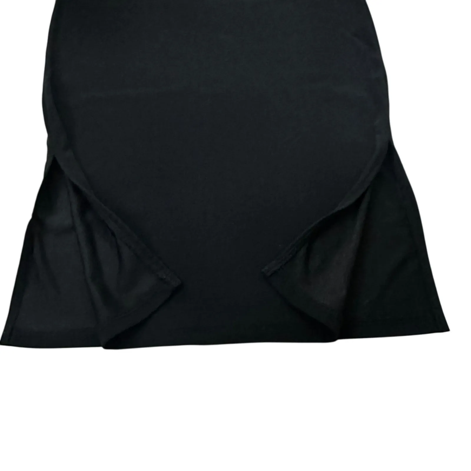 Vol 1 Black Vintage Side Slits Mini Skirt Women's Size Large | 62 - Image 2