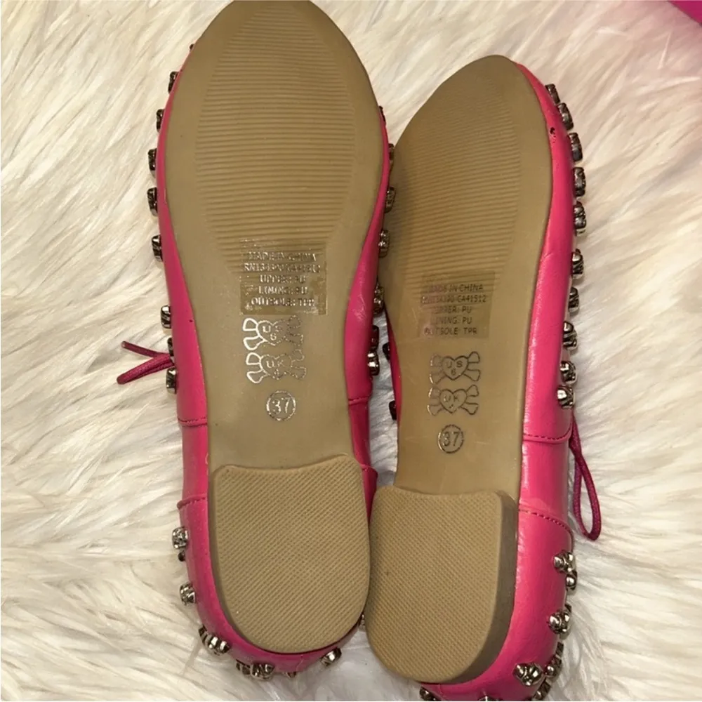 Pink Studded Women's Shoes Size 6 - Image 9