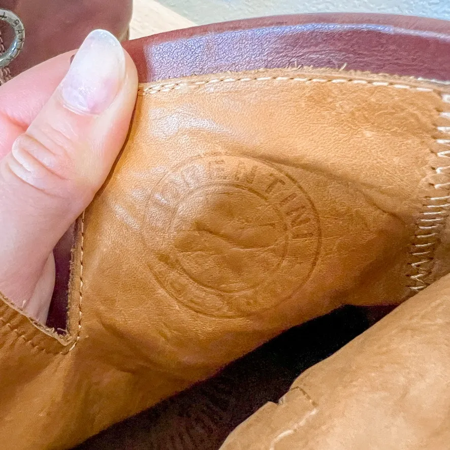 Fiorentini & Baker Leather Eternity Eli Moto Cropped Ankle Boot with Buckle 36 Brown Size 6 - Image 6