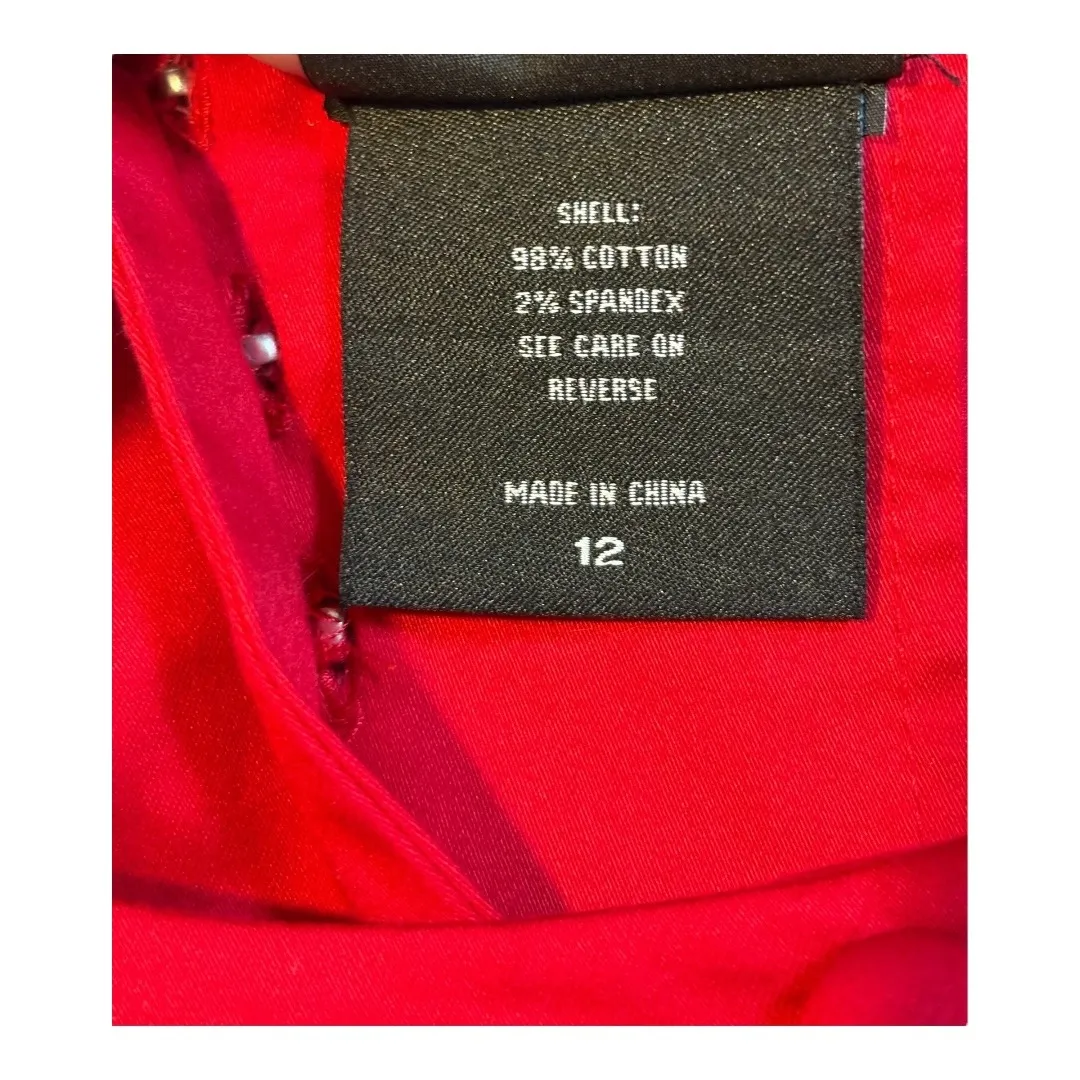 Torrid Betty Boop Embroidered Keyhole Red Dress Pinup Style Cutout Midi Size 12 - Image 15