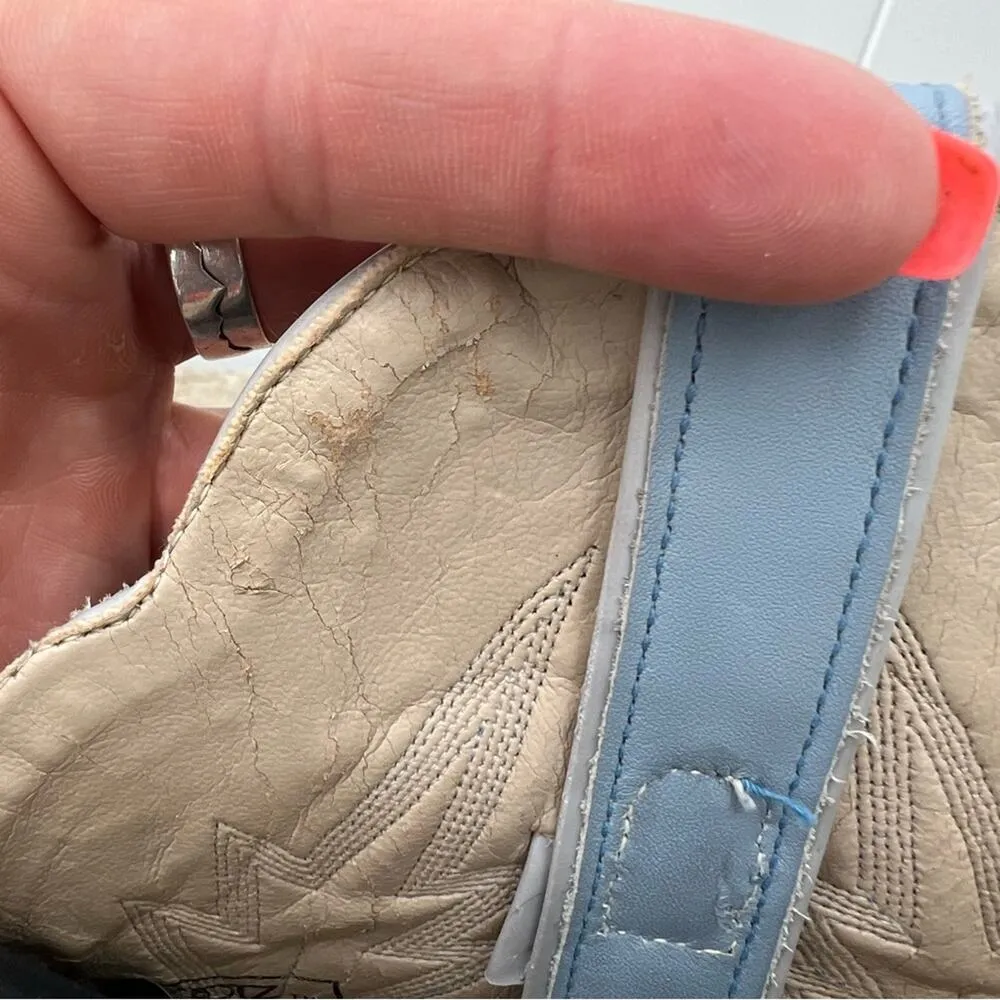 Vintage Jeenz Bootz Stiletto Heel Blue Cowgirl Western Boots 6 1/2 M Size 6.5 - Image 3