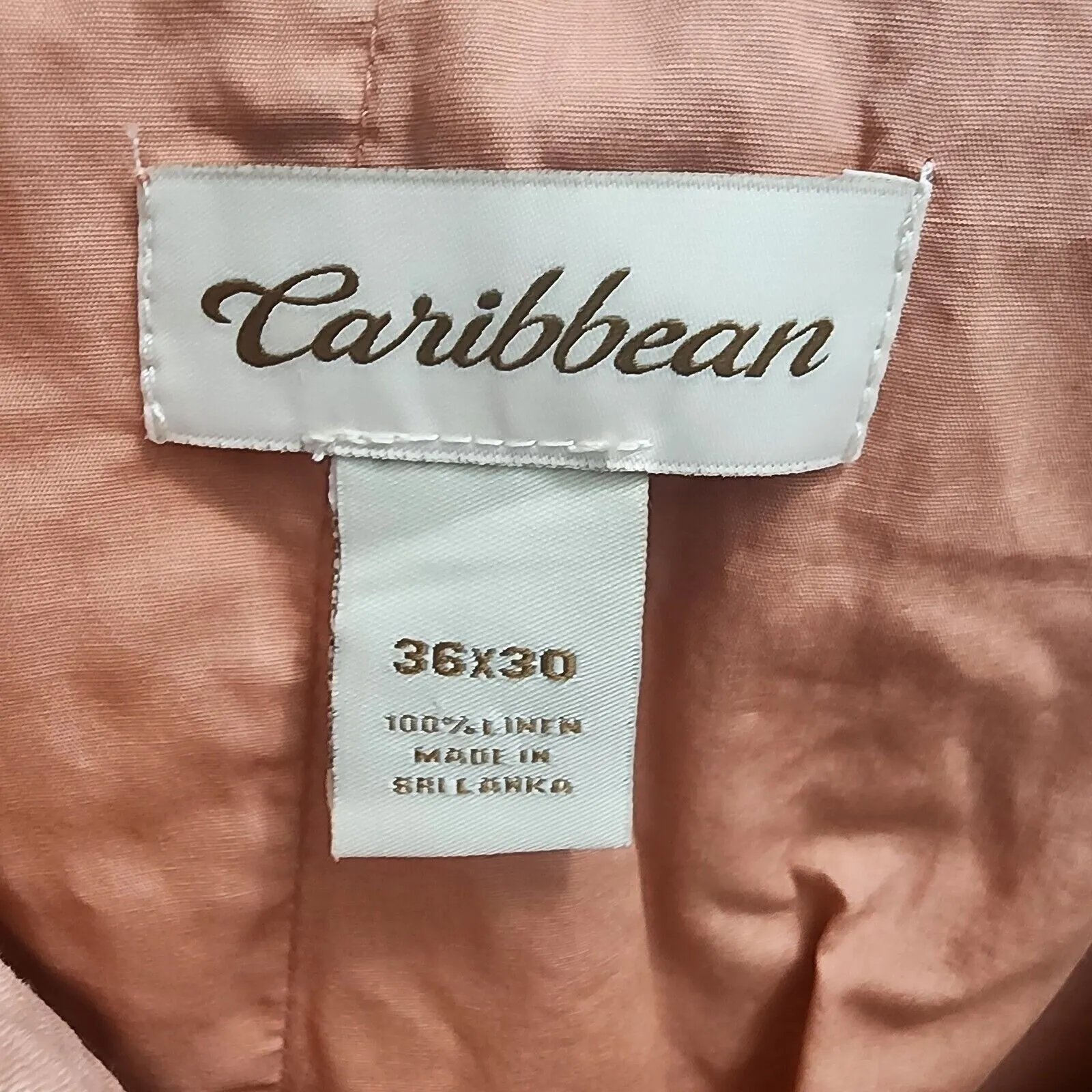 Caribbean 100% Linen Straight‎ Leg Pants Women's 36x30 Casual Summer Lightweight Size XL - Image 4