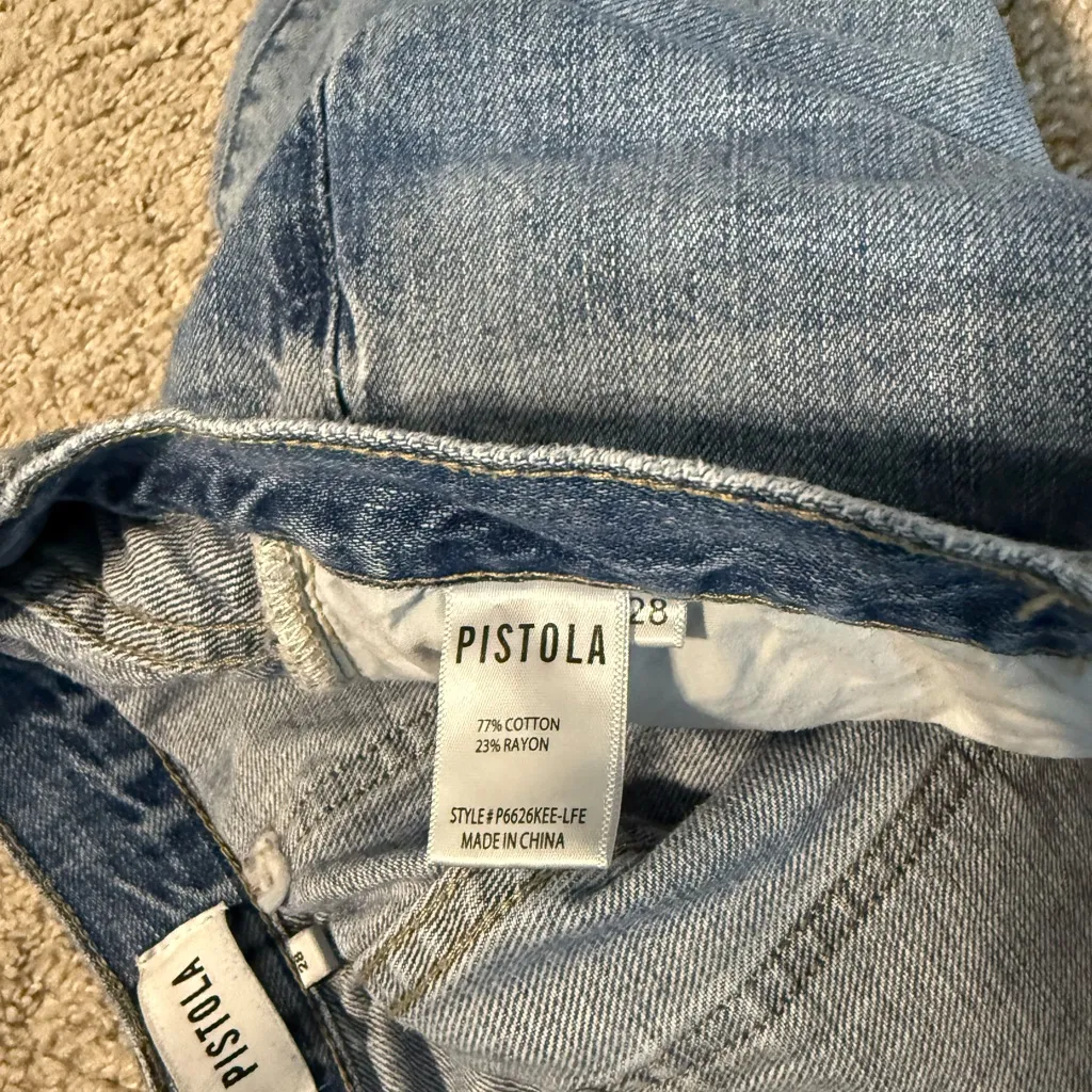 Pistola Light Blue Distressed Jeans - Image 5