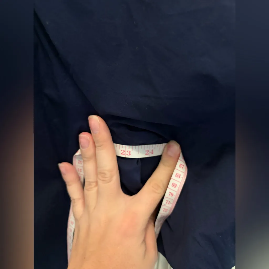 Madewell Bubble-Sleeve Top in Poplin in Deep Cobalt Size 14 - Image 4