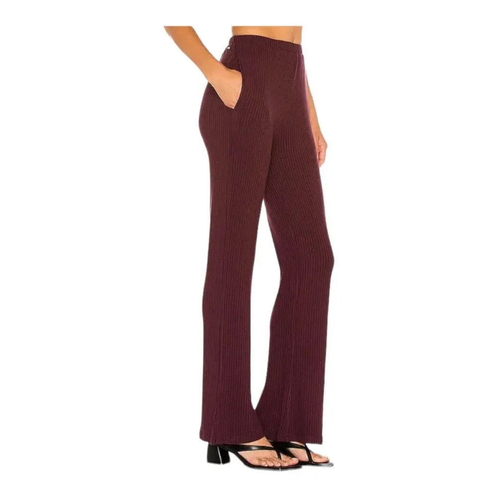n:Philanthropy Burgundy Reign Ribbed Knit Pant Size XS new - Image 2