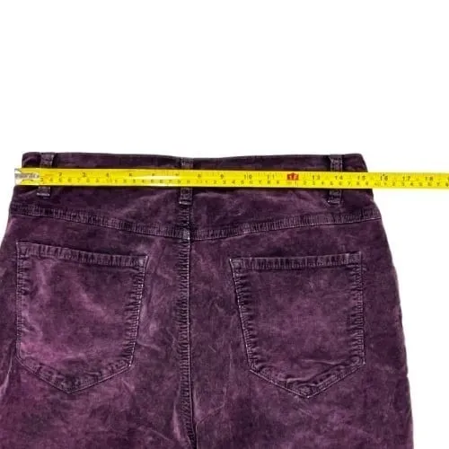 Ecoté‎ Velvet High Waisted Tapered Purple Pants Size 32 Boho Hip Hop Urbancore - Image 7