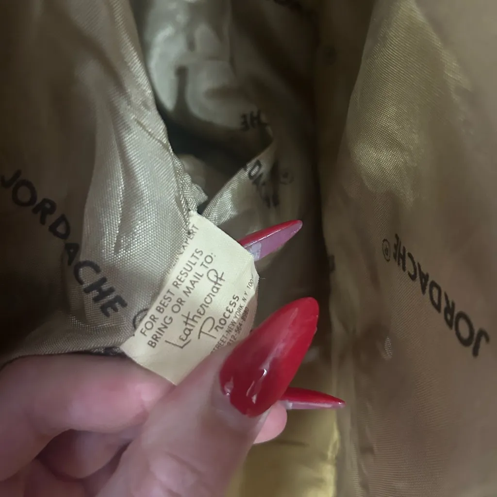 Jordache Tan Suede Zip-Up Jacket Women’s Size Small - Image 7