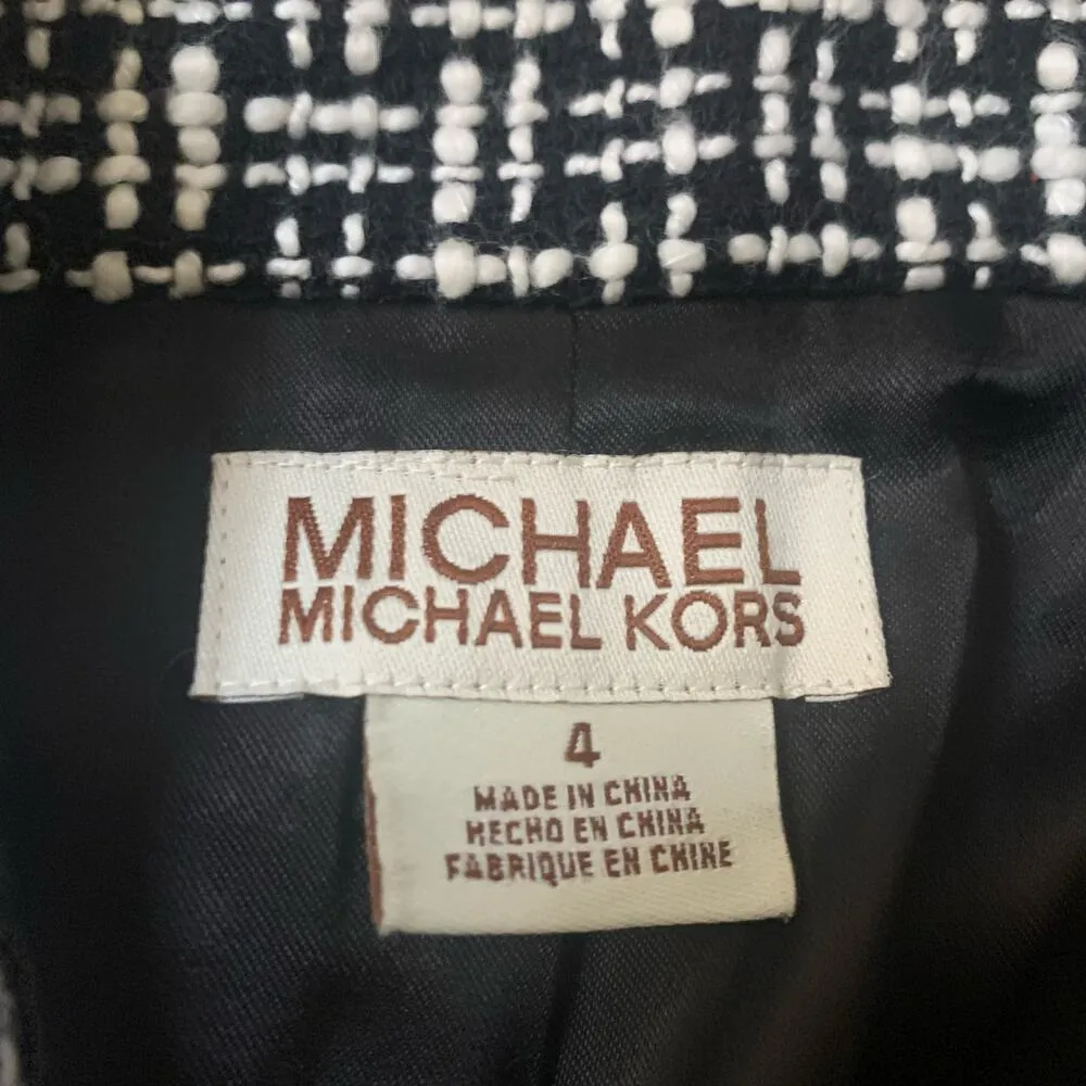 Michael Kors black & white blazer size 4 - Image 6