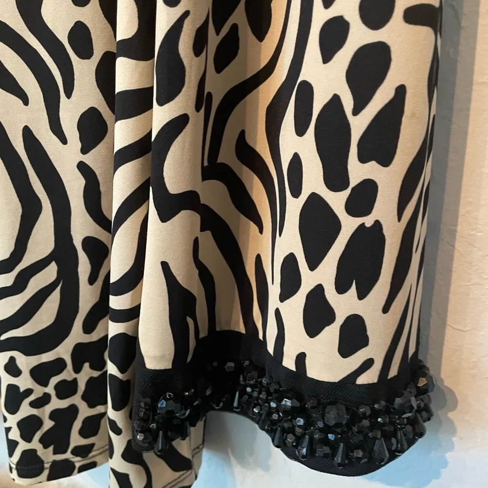 INC animal print top Tan Size L - Image 3