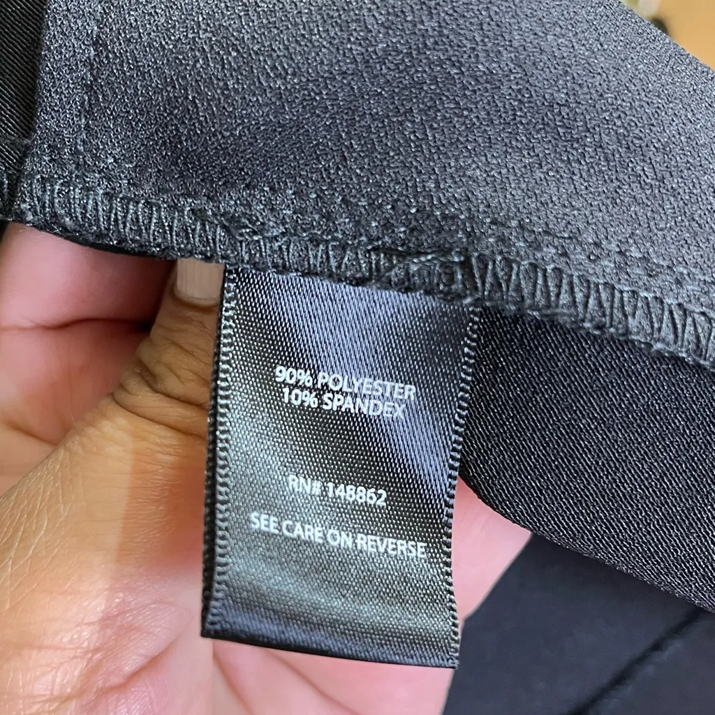 Torrid Black Open Front Draped Blazer Jacket Size 1 Stretch Career Work - Image 3