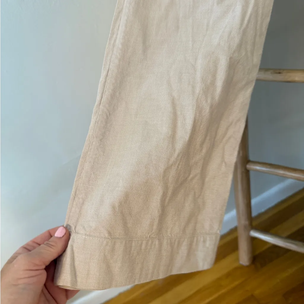 TROVATA BIRDS OF PARADISE WIDE LEG PANTS 6 Tan - Image 7